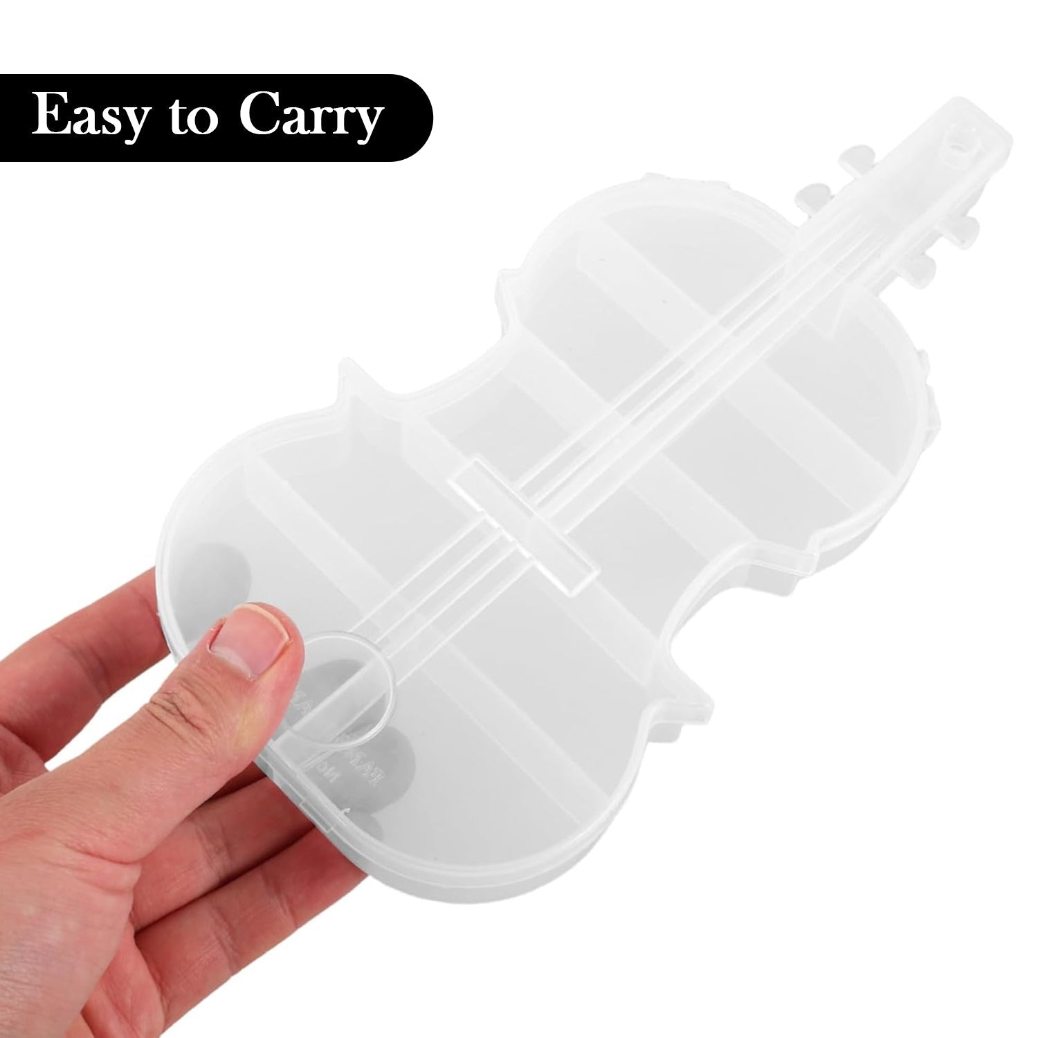 Violin Shape Plastic Storage Box (1 Pc) Violin Shape Plastic Storage Box (1 Pc)